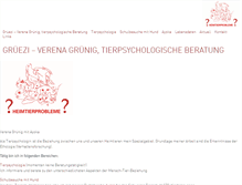 Tablet Screenshot of heimtierprobleme.ch